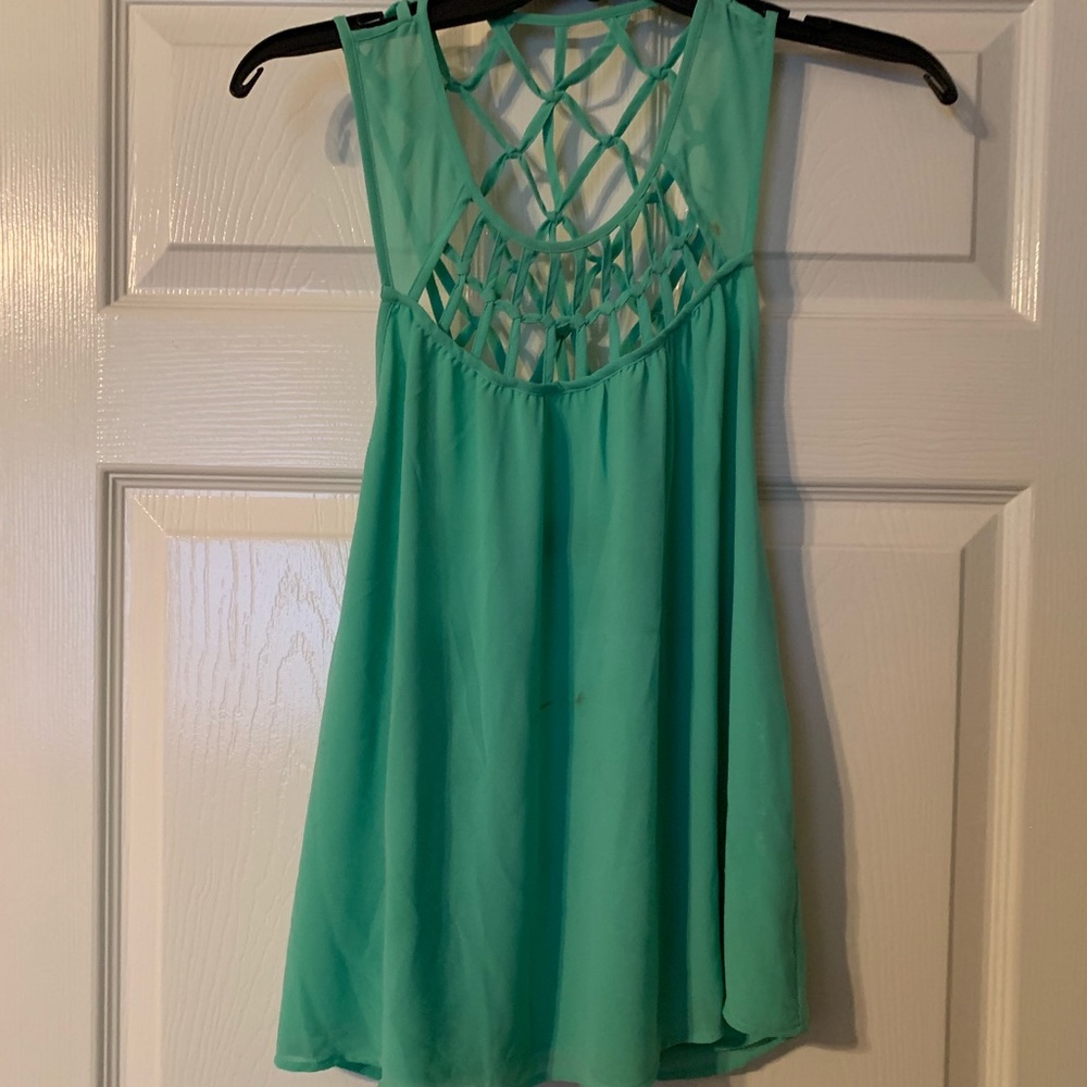 Turquoise tank top